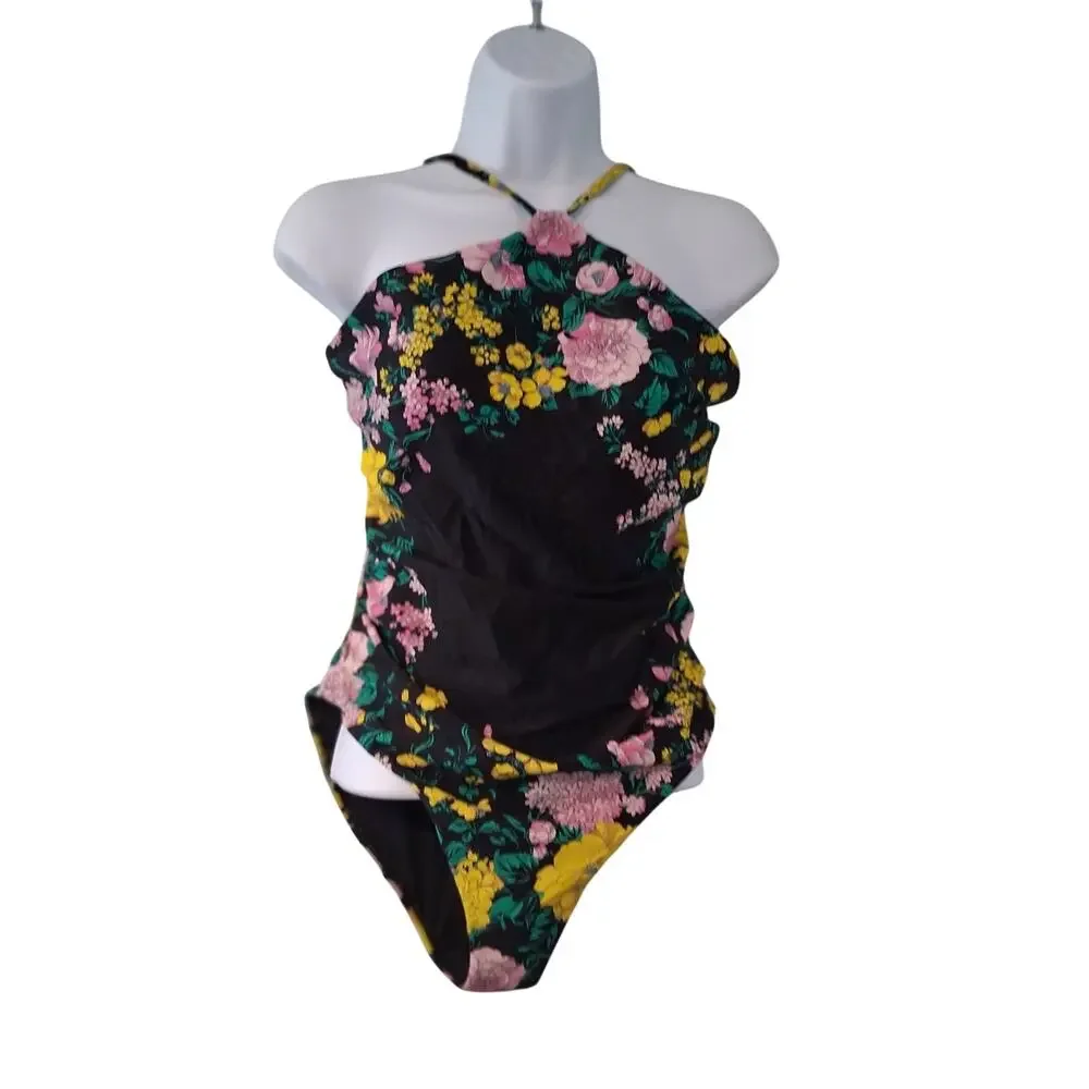Kobi Halperin Magnolia swimsuit womens Medium one piece black